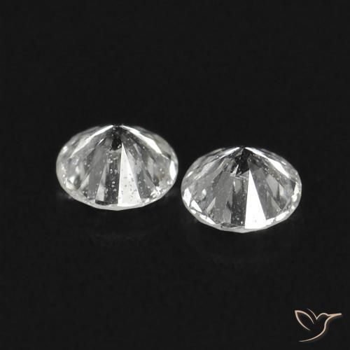 Gemas de Diamante H natural de 0.05 ct, Redondo, VS