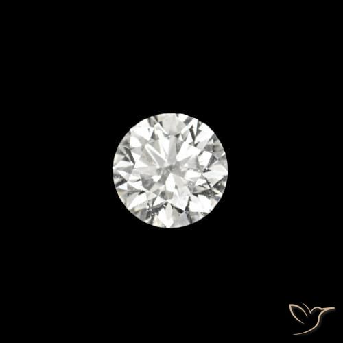 Diamante D natural de 0.04 ct, Redondo, VVS