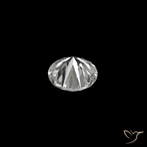 Diamante D natural de 0.04 ct, Redondo, VVS