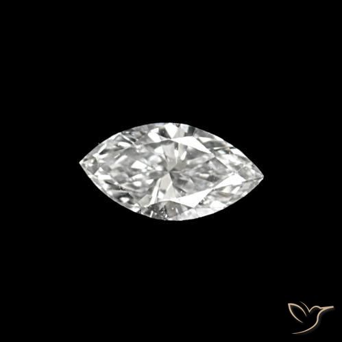 Diamante D natural de 0.06 ct, Marquesa, VVS