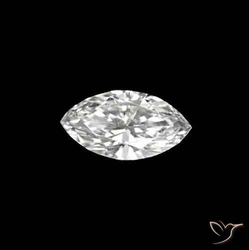 Diamante D natural de 0.07 ct, Marquesa, VVS