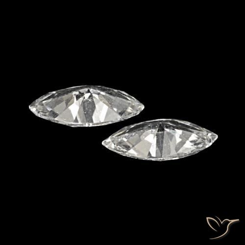 Gemas de Diamante H natural de 0.12 ct, Marquesa, VVS