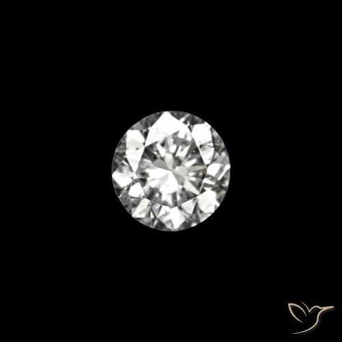 Diamante D natural de 0.02 ct, Redondo, VVS-VS