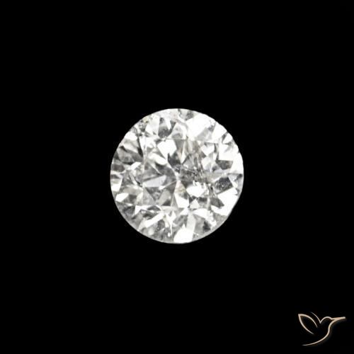 Diamante H natural de 0.02 ct, Redondo, VVS-VS