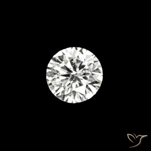 0.02ct D Diamante, Redondo, VVS-VS