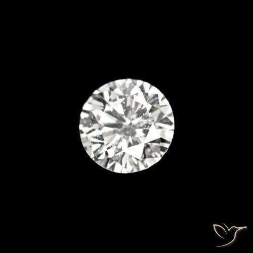 Diamante D natural de 0.02 ct, Redondo, VVS-VS