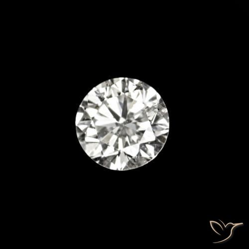 Diamante D natural de 0.02 ct, Redondo, VVS-VS