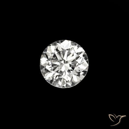 Diamante D natural de 0.02 ct, Redondo, VVS-VS