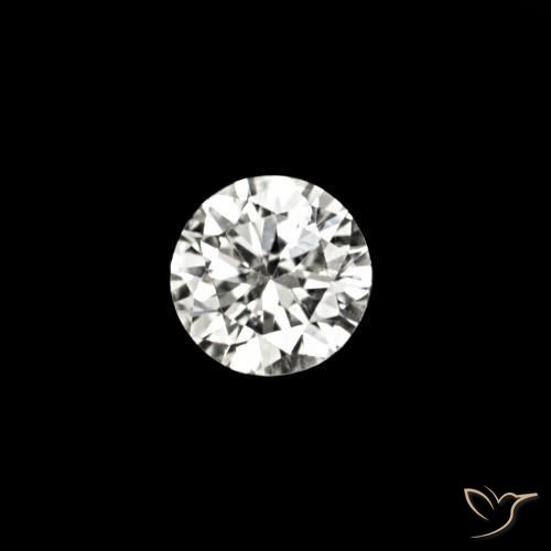 Diamante D natural de 0.02 ct, Redondo, VVS-VS