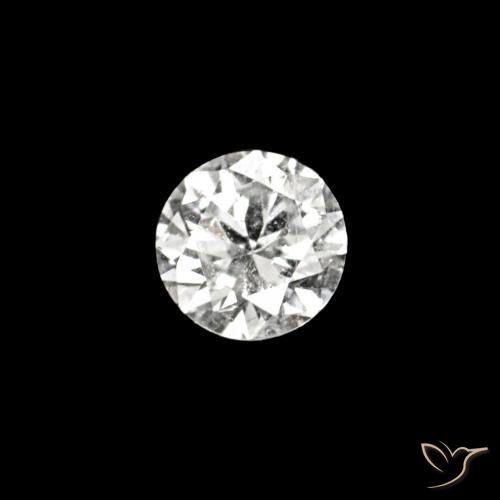 Diamante D natural de 0.02 ct, Redondo, VVS-VS
