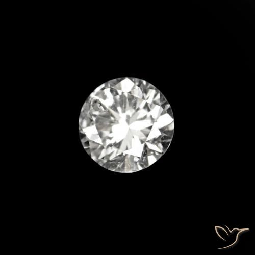 Diamante D natural de 0.02 ct, Redondo, VVS-VS