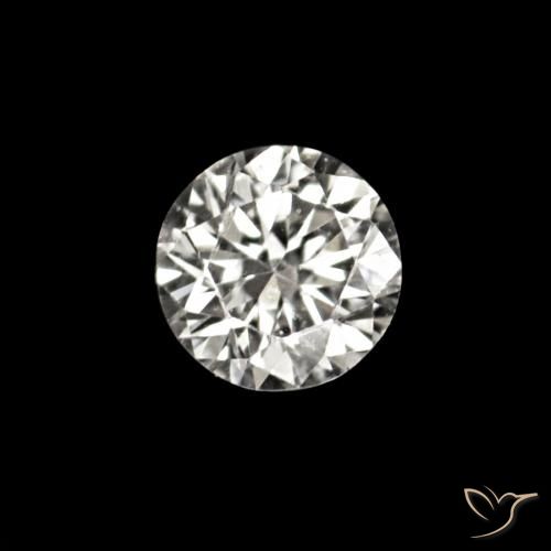 Diamante E natural de 0.02 ct, Redondo, VVS-VS