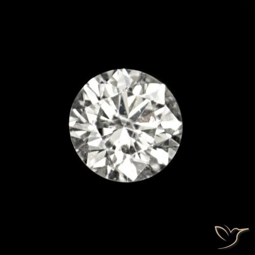 Diamante E natural de 0.02 ct, Redondo, VVS-VS