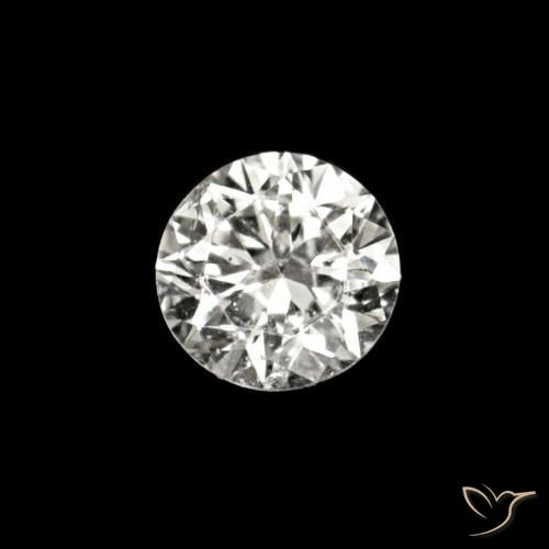 Diamante E natural de 0.02 ct, Redondo, VVS-VS