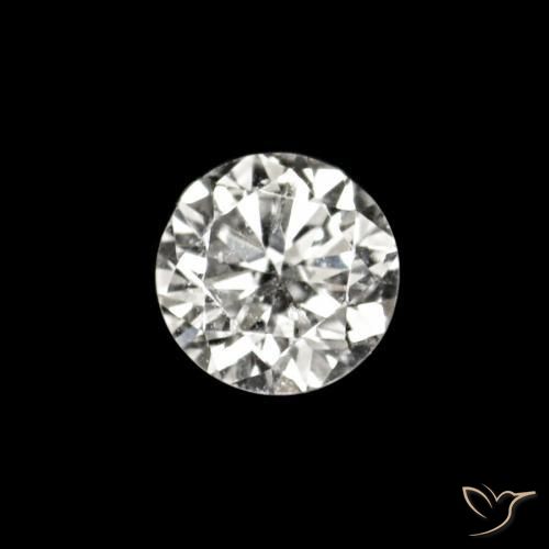 Diamante E natural de 0.02 ct, Redondo, VVS-VS