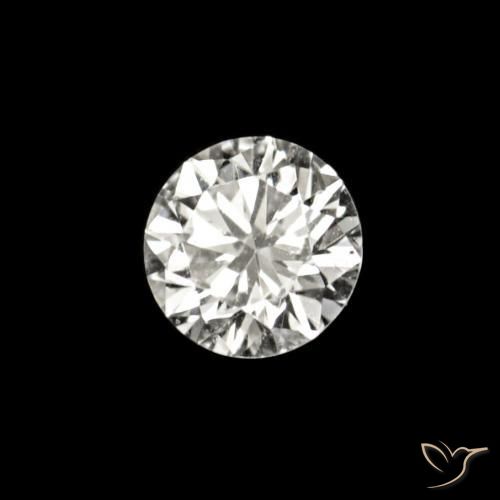 Diamante E natural de 0.02 ct, Redondo, VVS-VS