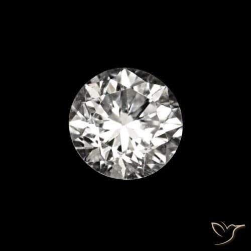 Diamante E natural de 0.02 ct, Redondo, VVS-VS