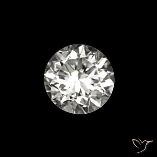 Diamante E natural de 0.02 ct, Redondo, VVS-VS