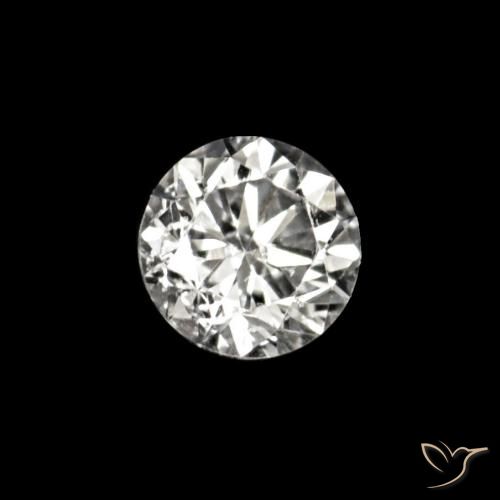 Diamante E natural de 0.02 ct, Redondo, VVS-VS