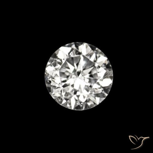 Diamante E natural de 0.02 ct, Redondo, VVS-VS