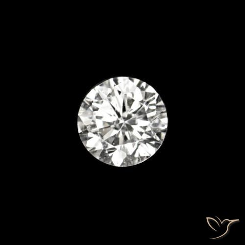 Diamante D natural de 0.02 ct, Redondo, VVS-VS