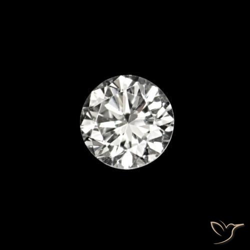 Diamante D natural de 0.02 ct, Redondo, VVS-VS
