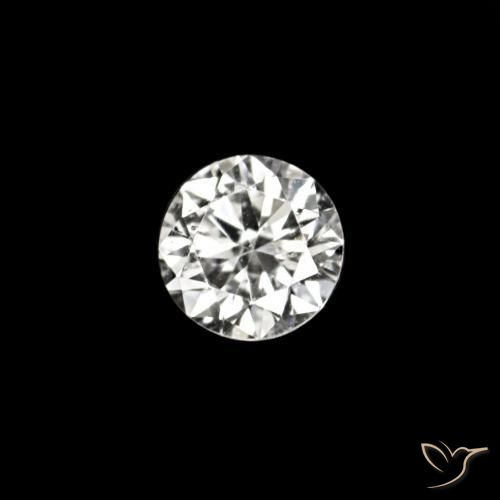 Diamante D natural de 0.02 ct, Redondo, VVS-VS