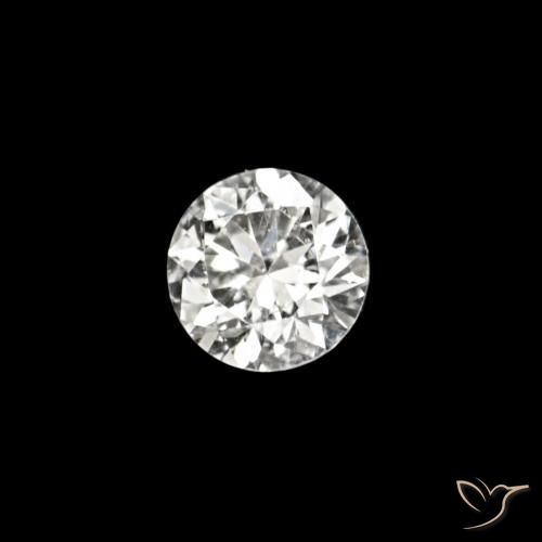 Diamante D natural de 0.02 ct, Redondo, VVS-VS