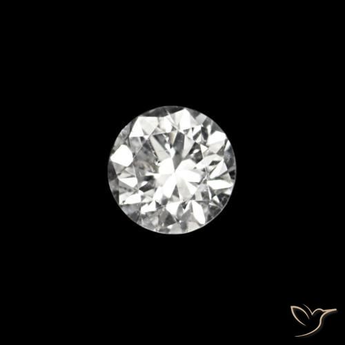 Diamante D natural de 0.02 ct, Redondo, VVS-VS
