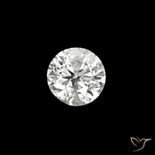 Diamante D natural de 0.02 ct, Redondo, VVS-VS