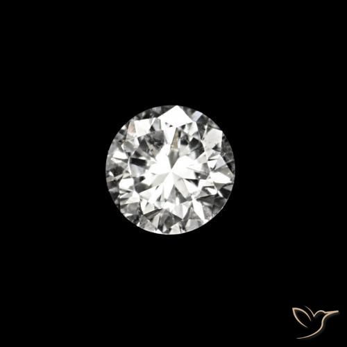 Diamante D natural de 0.02 ct, Redondo, VVS-VS