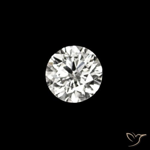 Diamante D natural de 0.02 ct, Redondo, VVS-VS
