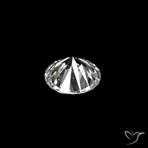 Diamante D natural de 0.02 ct, Redondo, VVS-VS