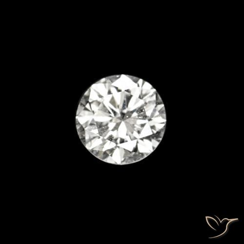 Diamante D natural de 0.02 ct, Redondo, VVS-VS