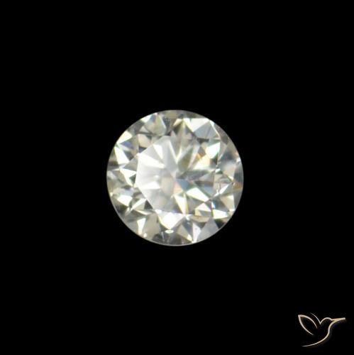 Diamante blanco natural de 0,01 ct, corte redondo, VVS-VS