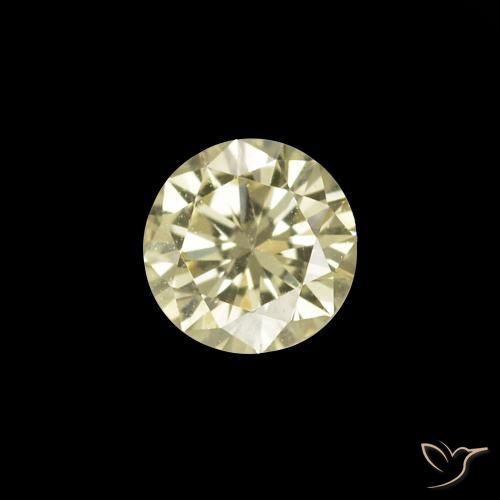 Diamante L natural de 0.14 ct, Redondo, VVS