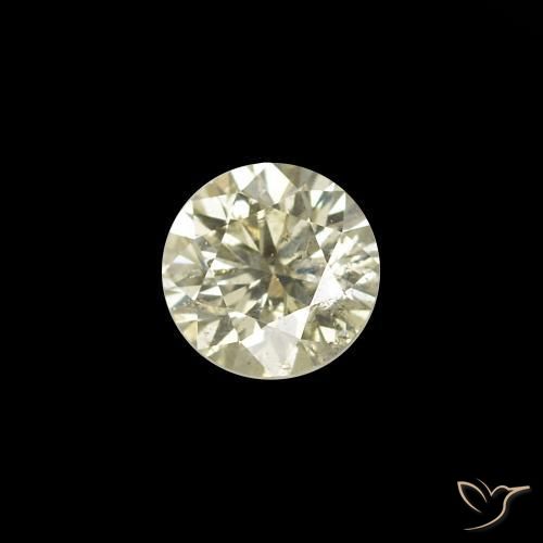 Diamante L natural de 0.16 ct, Redondo, VS