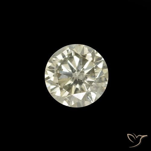 Diamante L natural de 0.17 ct, Corte Redondo, VVS-VS