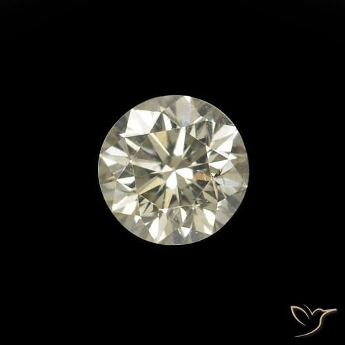 Diamante L natural de 0.17 ct, Redondo, VVS