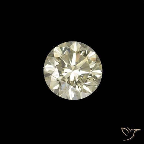 Diamante L natural de 0.14 ct, Redondo, VVS