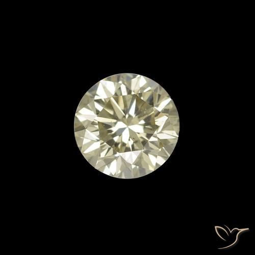 Diamante L natural de 0.14 ct, Redondo, VVS