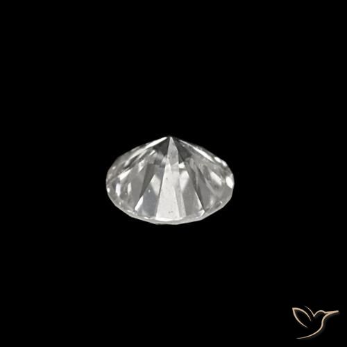 Diamante D natural de 0.04 ct, Corte Redondo, VVS