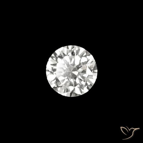 Diamante F natural de 0.03 ct, Corte Redondo, VVS