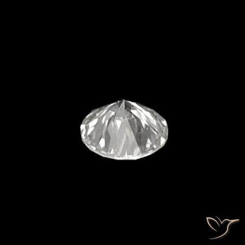 Diamante F natural de 0.03 ct, Corte Redondo, VVS
