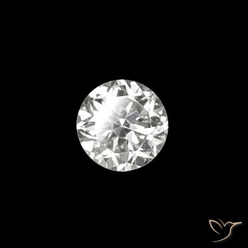 Diamante E natural de 0.03 ct, Corte Redondo, VVS