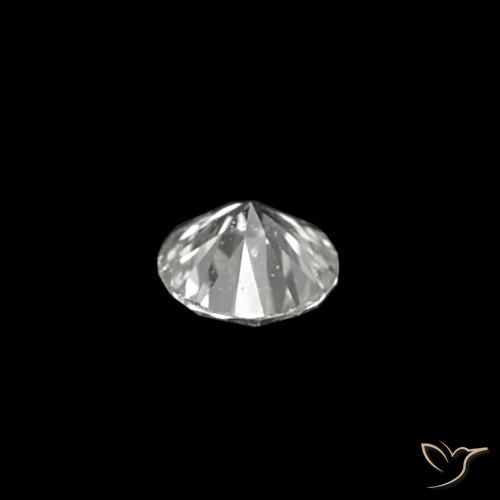 Diamante E natural de 0.03 ct, Corte Redondo, VVS
