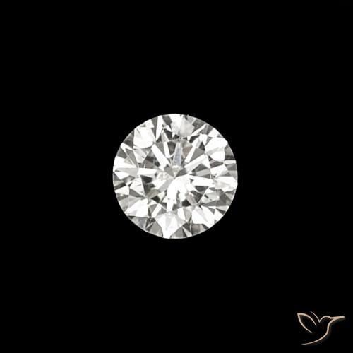 0.03ct E Diamante, Redondo, VVS