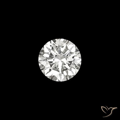 Diamante E natural de 0.03 ct, Corte Redondo, VVS