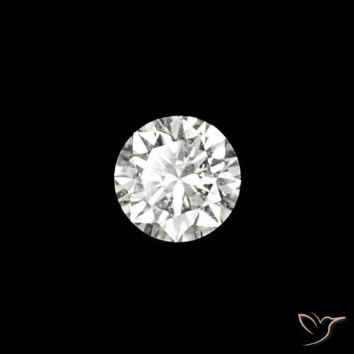 Diamante E natural de 0.03 ct, Corte Redondo, VVS