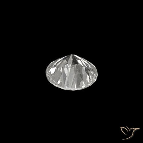 Diamante E natural de 0.03 ct, Corte Redondo, VVS